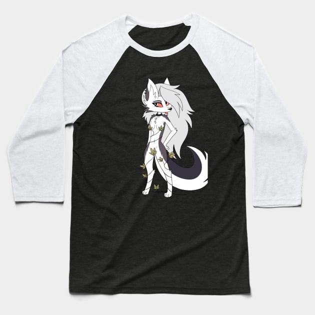 Loona wolf - Helluva Boss Baseball T-Shirt by d o r r i a n